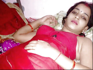 cumshot PatelQueen - New Sexy Red Saree Bhabhi Pussy Nude Video !  anal blowjob